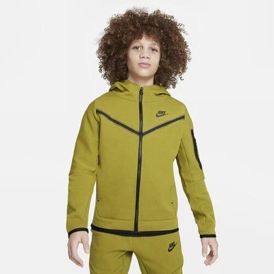 Nike Tech Pack Fleece Windrunner Full Zip Hoodie Kids Green CU9223 390  S - Bild 1 von 2
