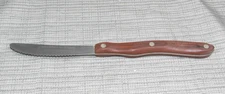 Vintage  Cutco USA 1059 Serrated Blade Brown Swirl Handle Knife L@@K!! BinJ