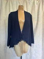 Vintage Ladies Karen Miller Beaded Evening Jacket Sequins Lace Original Label