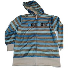 Burton Hoodie Youth XL Blue Dryride Sweater Snowboarding Full Zip Fleece Lined