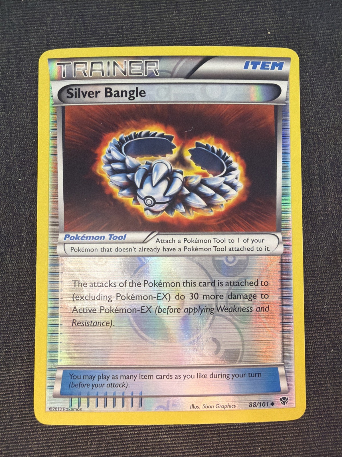 Silver Bangle 88/101 Plasma Blast Reverse Holo