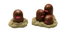 Diglett Dugtrio Pokémon Vintage TOMY Figure Authentic Nintendo C.G.T.S.J. G5