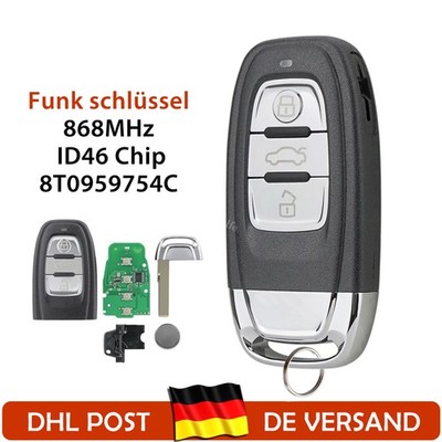 Funk Schlüssel 868Mhz Für Audi A4 S4 A5 S5 Q5 2009 2010 2011 2012 2013 2014 2015