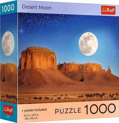 NEW TREFL Jigsaw Puzzle 1000 Pieces Premium Quality USA Dessert Moon