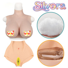 C-G Cup Silicone Breast Forms Breast Plates Fake Boobs With Silicone Pants