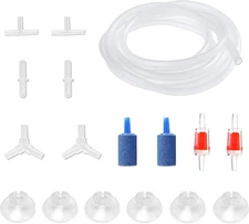 Aquarium Air Pump Accessories 2 Blue Stone Cylinder, Translucency Hose 