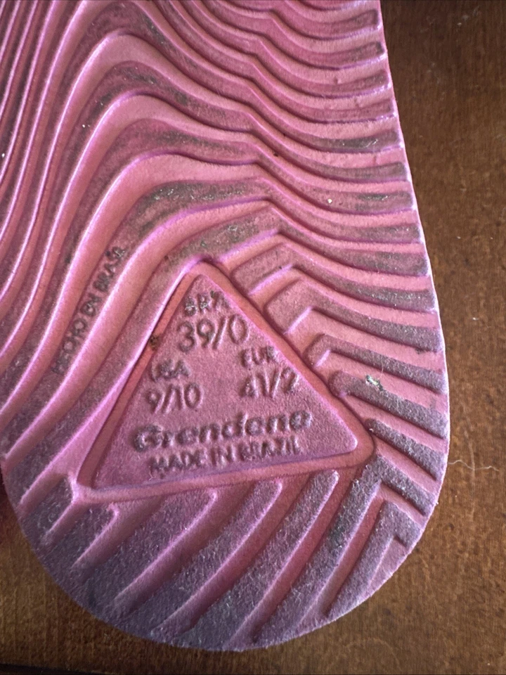 Chanclas para mujer Rider correa de tela negra talla 9/10 hechas en Brasil Foto 4 de 4