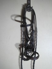 Jimmy's 20th Century Small Pony Bridle Raised Noseband Flat Brow Band used