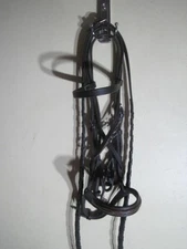 Jimmy's 20th Century Small Pony Bridle Raised Noseband Flat Brow Band used