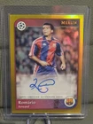 Romario 2024-25 Topps Merlin UCC Auto Gold Refractor 40/50 #AU-RO