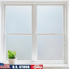 Frosted Window Film Static Cling Privacy UV Blocking Easy Installation DIY New