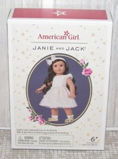 AMERICAN GIRL JANIE AND JACK 2026 SPARKLY CREAM CELEBRATION DRESS - NIB