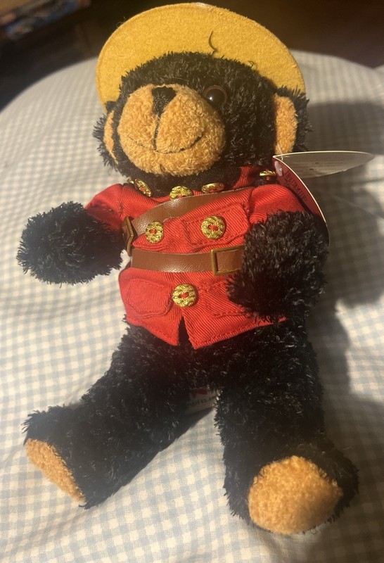 RCMP Royal Canadian Mounted Police Bear Plush 8” Sergeant Blackbeary Stuffed