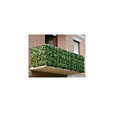 Siepe Artificiale Sintetica 1x3 Metri Rotolo Rete Foglie Edera Verde Per Balcone