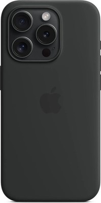 ORIGINAL Apple iPhone 15 PRO Hülle Silikon Case Soft Magsafe Schwarz Black