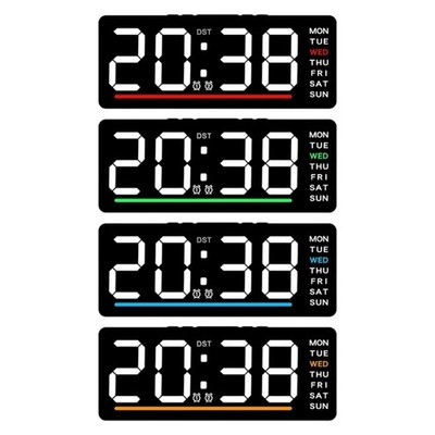 Multifunctional LED Digital Alarm Clock With Temperature Display For Bedroom