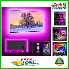13.1ft RGB Music Sync LED Backlight for 45-60'' TVs - Bluetooth Remote Control