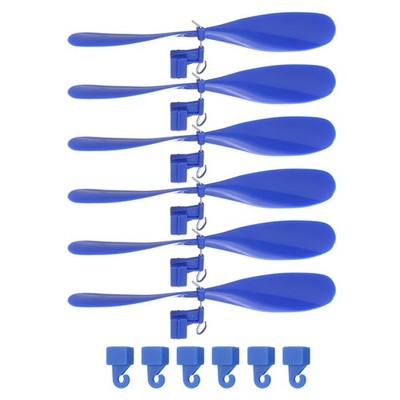 Plastic Propeller, Propeller Props Blade 5'' with Hooks(Blue, Pack of 6)