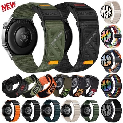 Für Samsung Galaxy Watch 7 6 5 Pro 4 Classic Active 2 S3 Sport Nylon Armband DE