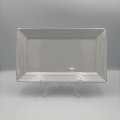 Sant Andrea Royal Porcelain Rectangle White Dinner Platter 11.25'' x 6.75''