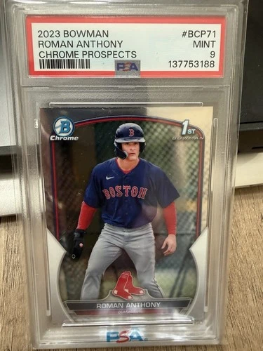 2023 1st Bowman Chrome Prospects Roman Anthony #BCP71 Boston Red Sox