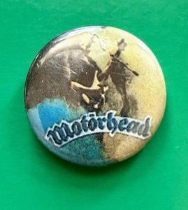 Vintage 1982 Motörhead Iron Fist Tour Pinback Button