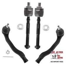  Set of 4 Front Inner  Outer Tie Rod Ends Fits for Acura Integra 1998 1999