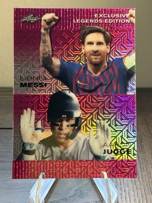 Leaf 2024 Exclusive Legends Edition Double ELE-110 Messi/Judge Serial #d 3/10