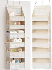 Over the Door Organizer, 6-Shelf Closet Hanging Storage with 13 Mesh Pockets, 55