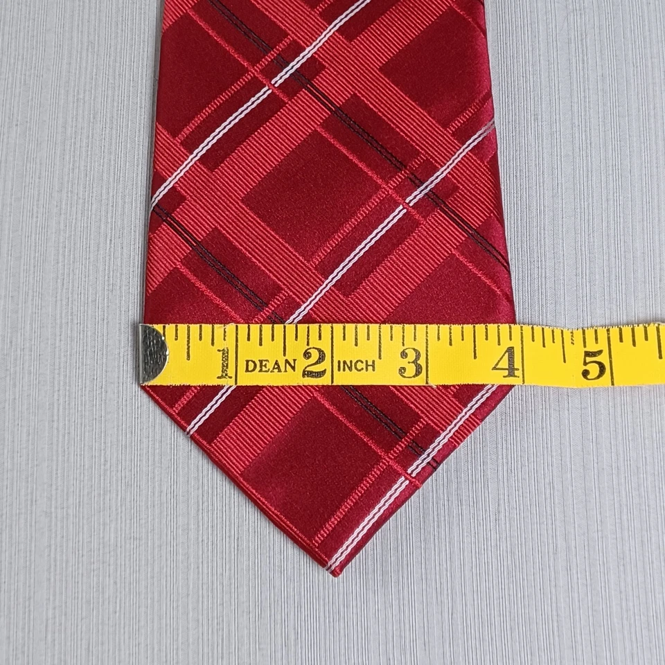 Lote de 2 Corbatas Donald Trump Signature Collection 100% Seda Rojo y Blanco Foto 3 de 4