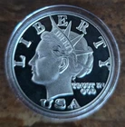 2003 Silver 1 oz NORFED Liberty $10 Proof-Like - Variant 8.5 - Big E Long Hair