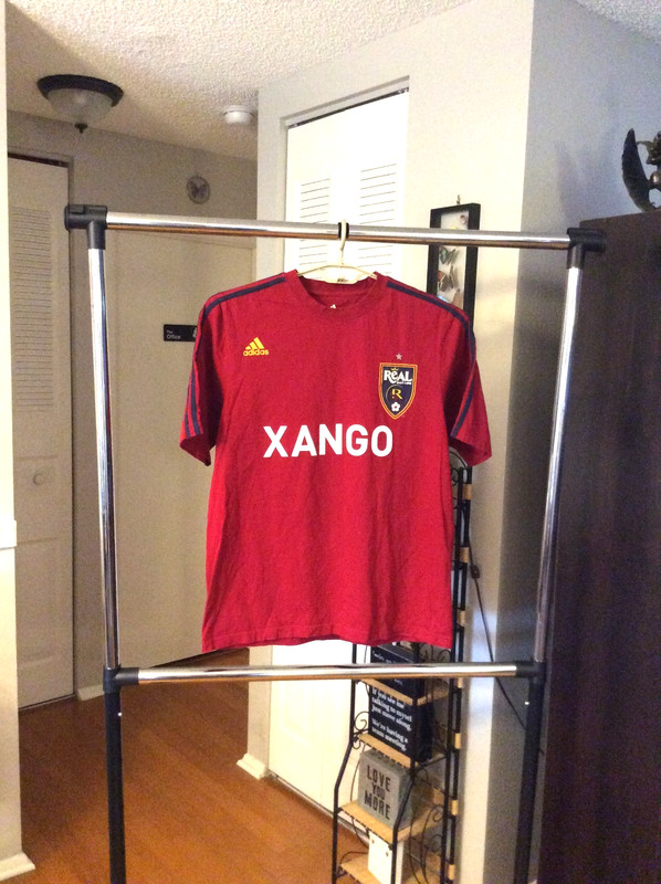 Real Salt Lake Red Cotton Soccer Jersey Adult Medium Adidas