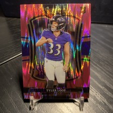 2025 Panini Select Tyler Loop RC Pink Shock #161 Premier Level Ravens
