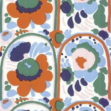 NEW Marimekko Karuselli Orange Lunch Napkin 20pce
