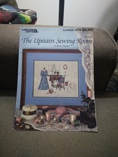 THE UPSTAIRS SEWING ROOM Cross Stitch Pattern 474 Leisure Arts Vaughan Victorian