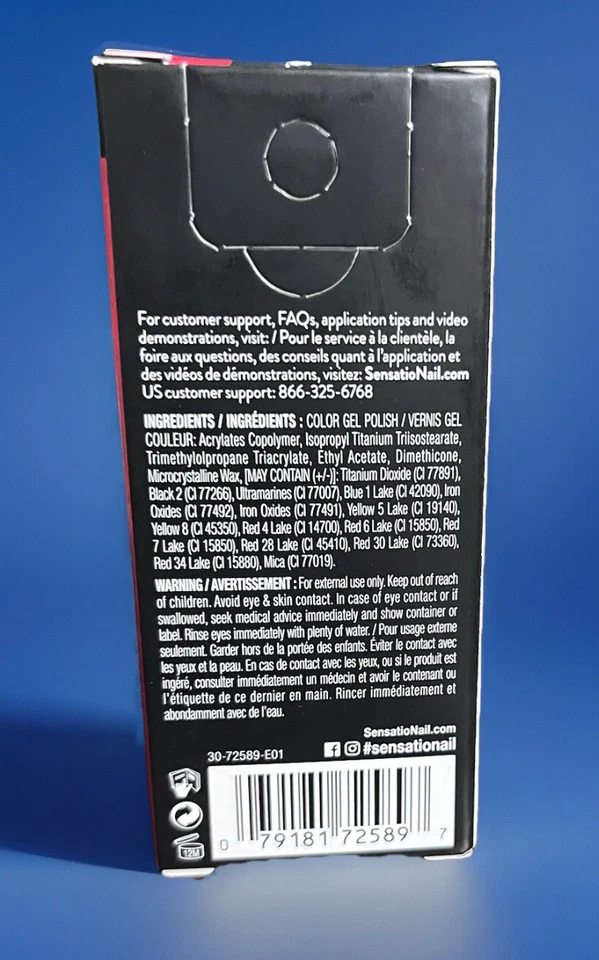 SensatioNAIL Gel Color: Esmalte de uñas en gel rojo en “Vixen” 72589 Foto 4 de 4