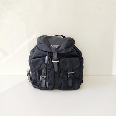 Prada Pre-Owned Authentic Backpack Black Nylon Free Tracked  display picture 1