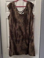Leopard Print Shift Dress