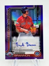 2025 Topps Pro Debut BROOKS BRANNON Purple Foil Auto /299 #PD96