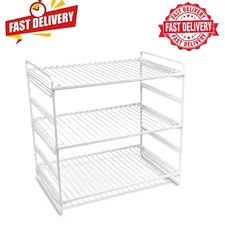3-Tier Adjustable Storage Shelf Storage Shelving Unit Rack Organizer for Home