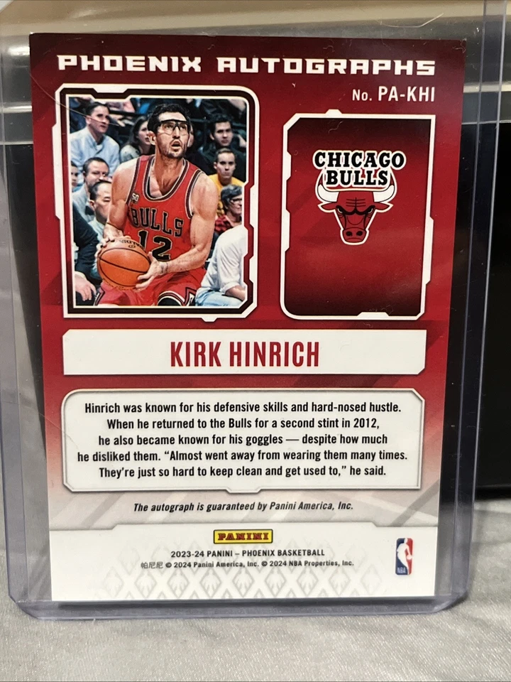 2023-24 Panini Phoenix - Phoenix Autógrafos Kirk Hinrich #PA-KHI (AU) Foto 2 de 2