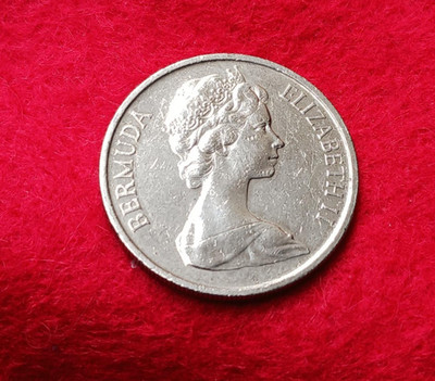1983 BERMUDA 25 CENTS COIN  VERY FINE