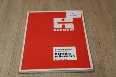 Reform Mäher115 Bedienungsanleitung ETL 115.901.2  xb11268