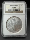 2008 American Silver Eagle MS 69 NGC