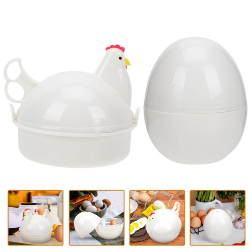 2 Pcs Pochiert Ei Maker Ei Herd Huhn Form Mikrowelle Ei Gekochtes Ei - Bild 4 von 12