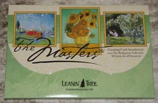 LEANIN TREE The Masters Artists #90772~20 GREETING CARDS~1 each of 20 Designs~