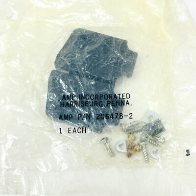TE Connectivity AMP 206478-2 D-Sub Backshell Connector Kits, Black