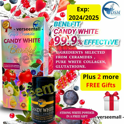 Candy White Phyto Ceramides Collagen Whitening FREE Pure White Booster + 2 Gifts