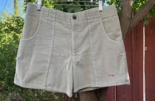Vintage Ocean Pacific OP Corduroy Shorts Tan 34 Surf Skate Dogtown Longriders