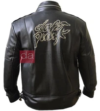 Daft Punk Jacket-Electroma Hero Robot Get Lucky Daft Punk Black Leather Jacket